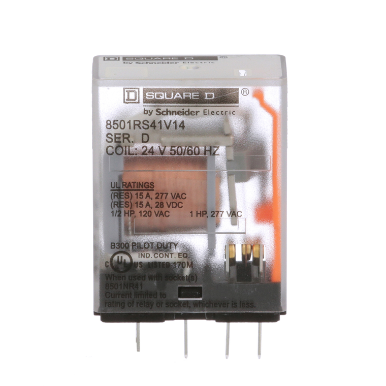 Schneider Electric 8501RS41V14 Relay240Vac15Amptyper+Options