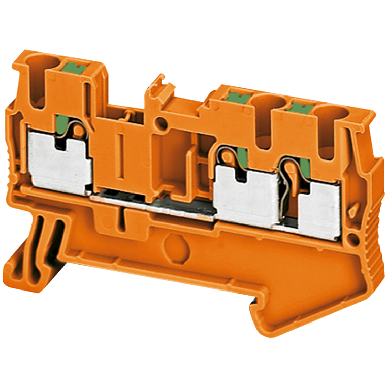 Schneider Electric NSYTRP23AR Push-In Terminal, Feed Through, 3 Points