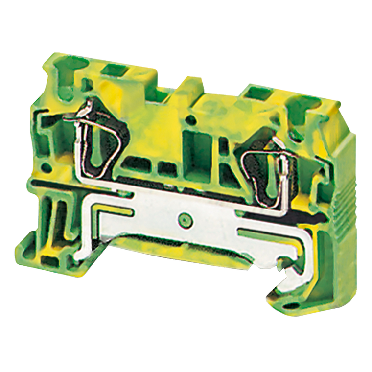 Schneider Electric NSYTRR42PE Spring Terminal, Protective Earth, 2 Poi Pack of 50