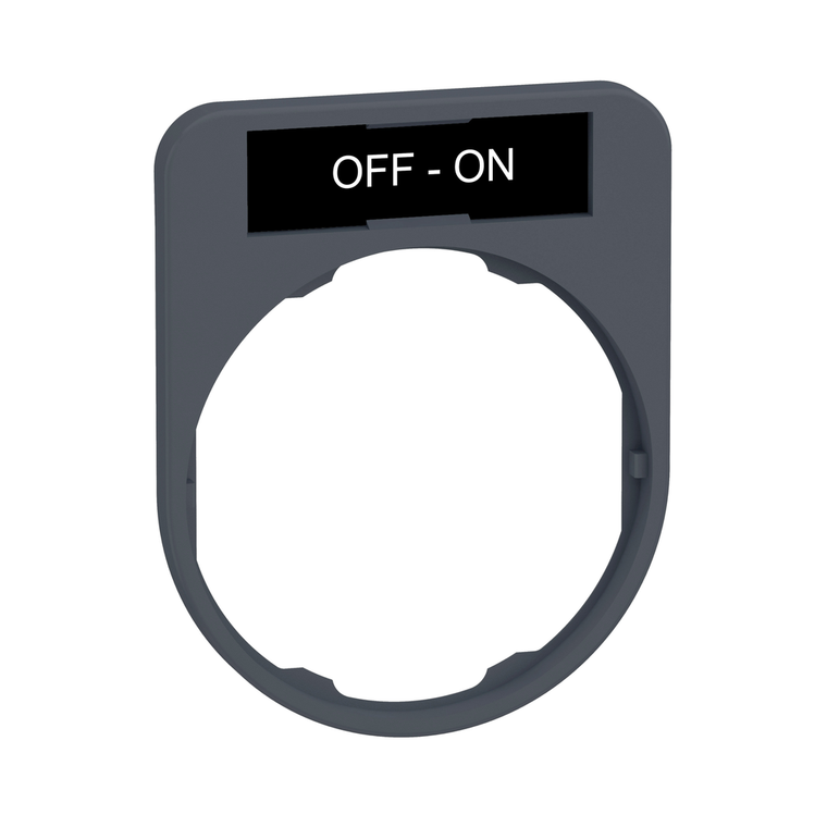 Schneider Electric ZBYF2367C0 Legend Holder - Off-On Marking For Flush Pack of 10
