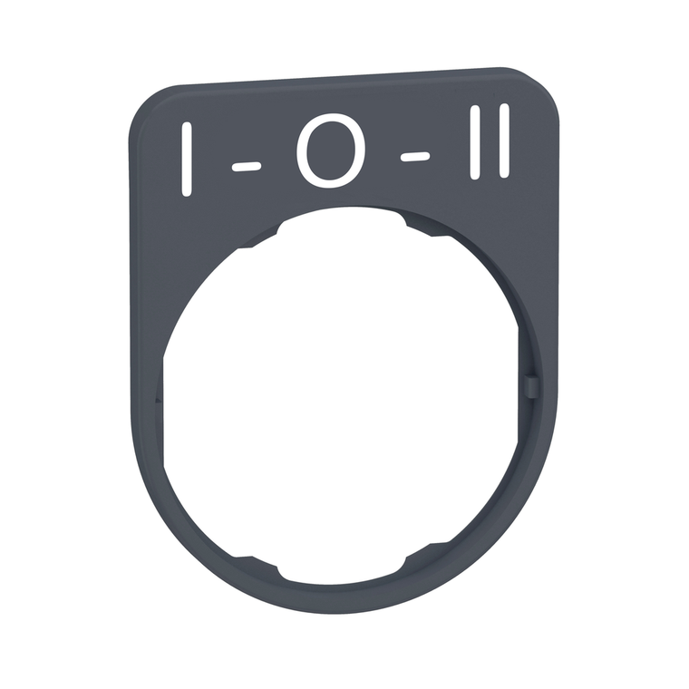 Schneider Electric ZBYFP2186C0 Legend Plate With I-O-Ii Marking Pack of 10