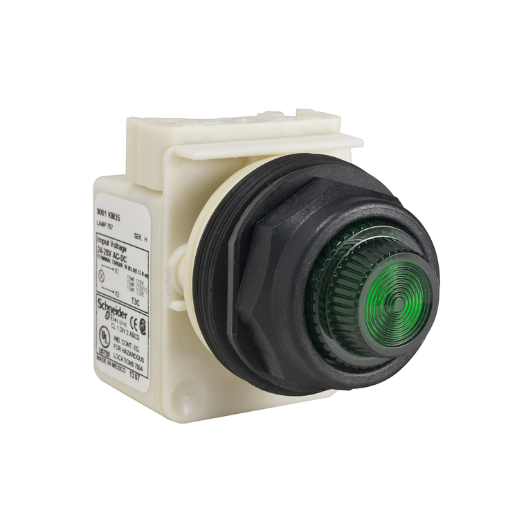 Schneider Electric 9001SKP58LGG31 Pilot Light 120Vac Led 30Mm T-Sk