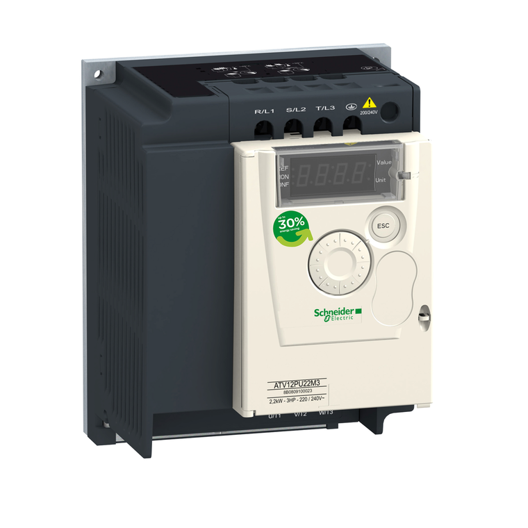 Schneider Electric ATV12PU15M3 Atv12 1.5Kw 240V 3Ph Base Plate