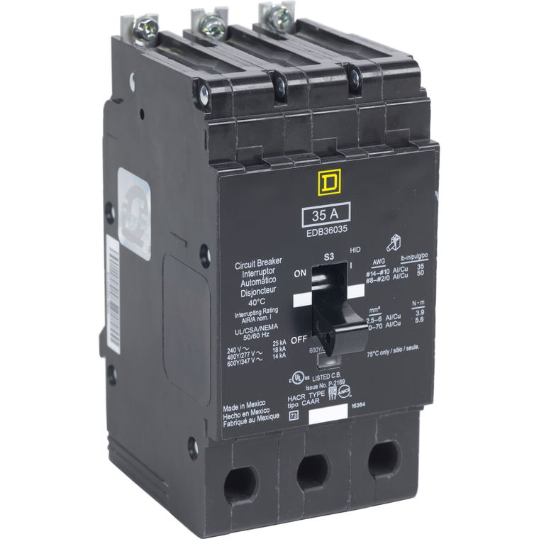 Schneider Electric EDB36040 Miniature Circuit Breaker 600V 40A