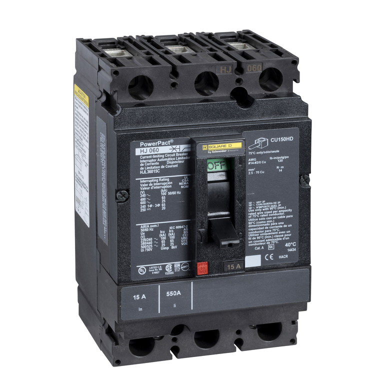 Schneider Electric HJL36015C Molded Case Circuit Breaker 600V 15A