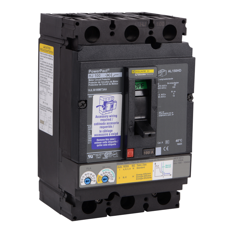 Schneider Electric HJL36100M73AB Motor Circuit Protector 600V 100A