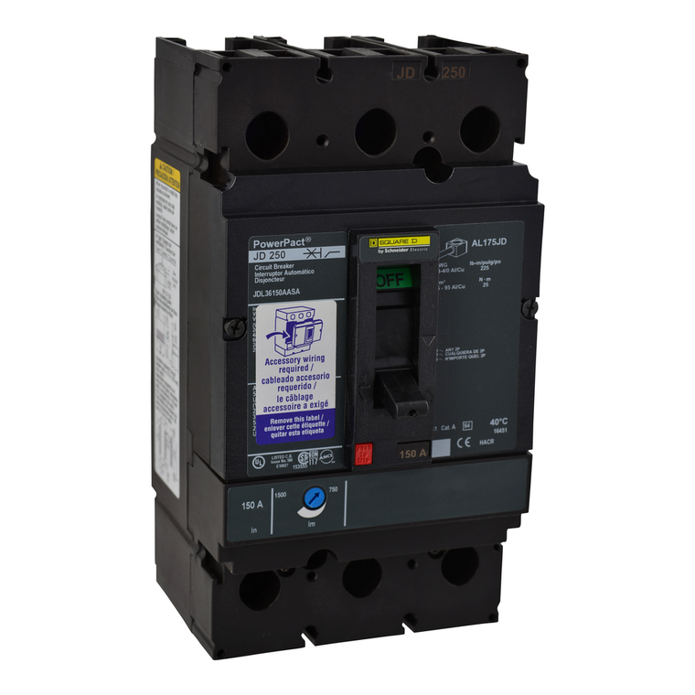 Schneider Electric JDL36175AAUO Molded Case Circuit Breaker 600V 175A