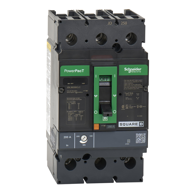 Schneider Electric JDL36200CLC Molded Case Circuit Breaker 600V 200A