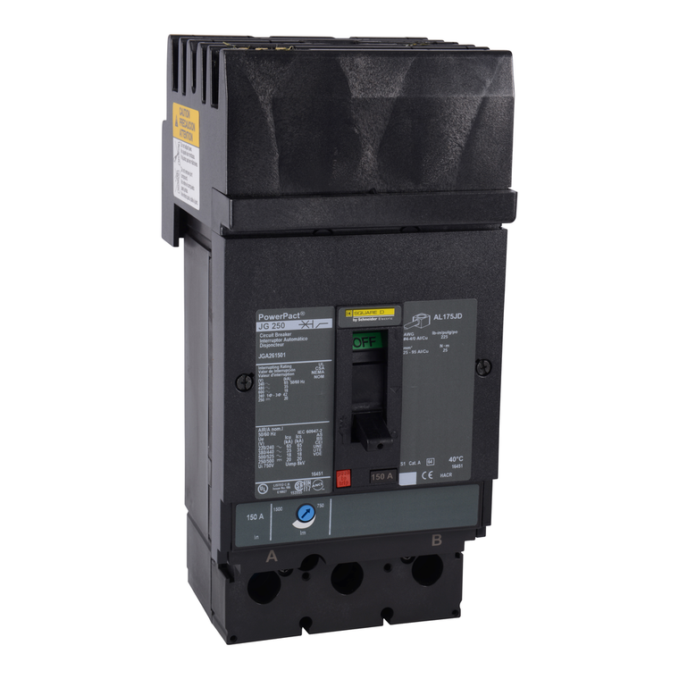 Schneider Electric JGA261502 Molded Case Circuit Breaker 600V 150A