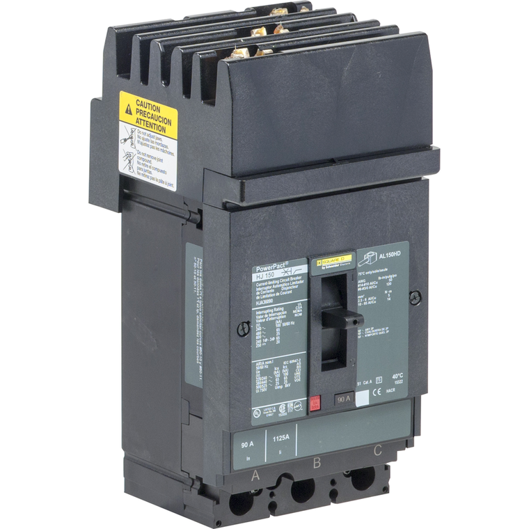Schneider Electric HJA36090YP Molded Case Circuit Breaker 600V 90A