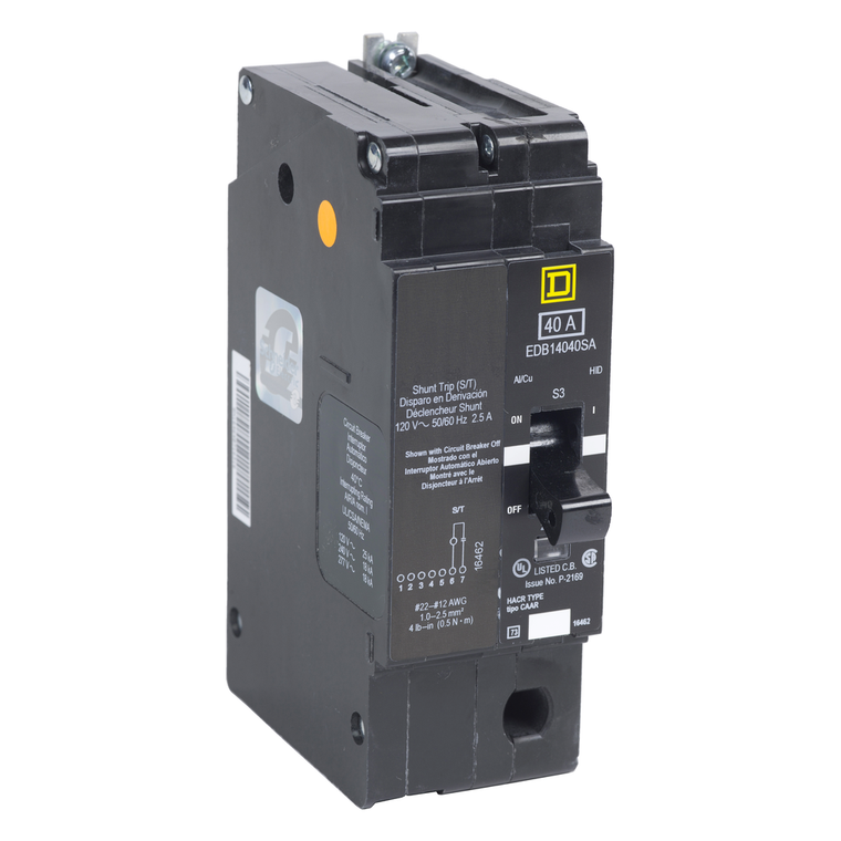 Schneider Electric EDB14050SA Miniature Circuit Breaker 277V 50A