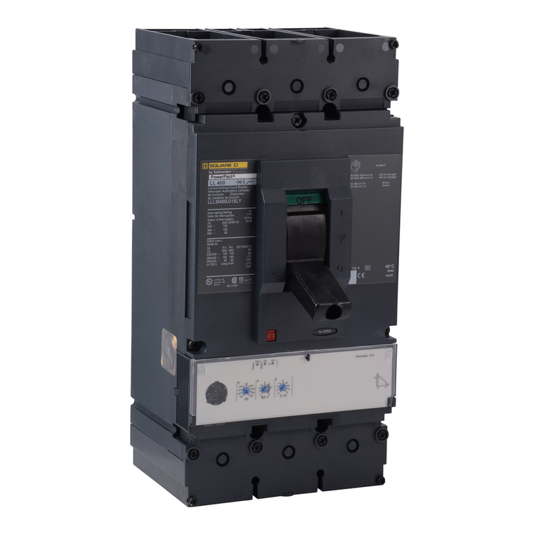 Schneider Electric LLL36400U31X Molded Case Circuit Breaker 600V 400A