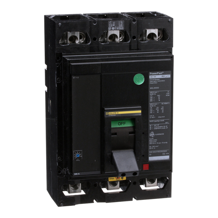 Schneider Electric MJL26400 Molded Case Circuit Breaker 600V 400A