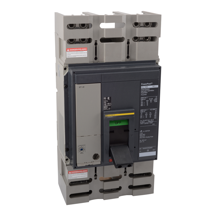 Schneider Electric PJL36100U43A Molded Case Circuit Breaker 600V 1000A