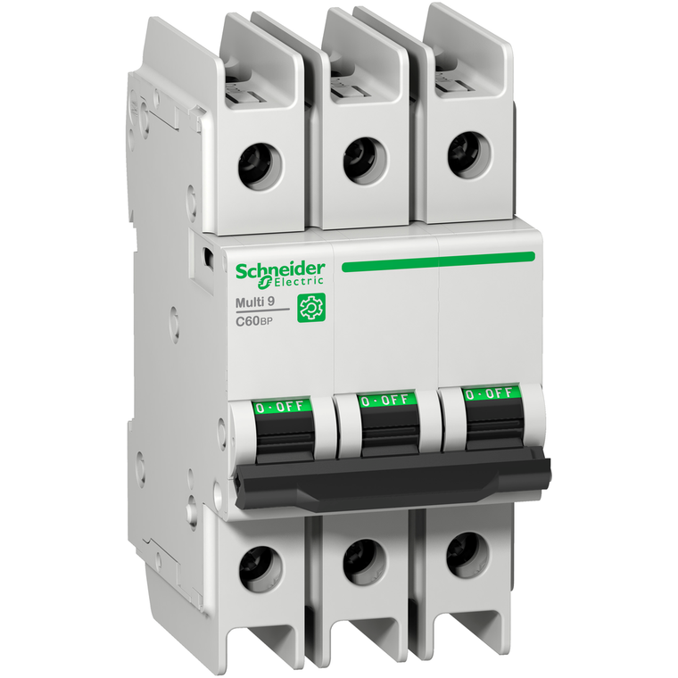 Schneider Electric M9F42301 Multi9 C60Bp 3P C 1A 10Ka 480Y/277V Mcb