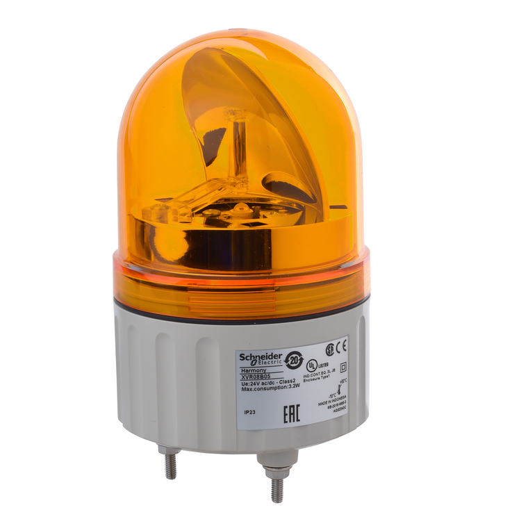 Schneider Electric XVR08B05 Rotating Mirror Beacon Led 84 Mm 24 V Or