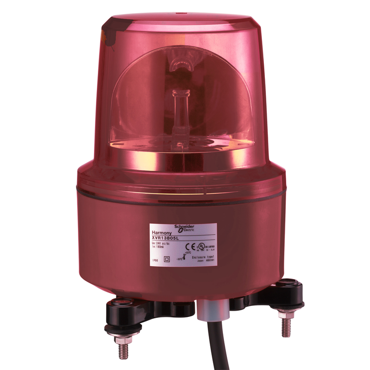 Schneider Electric XVR13G04L Rot.Light Red, Led Based, 120V