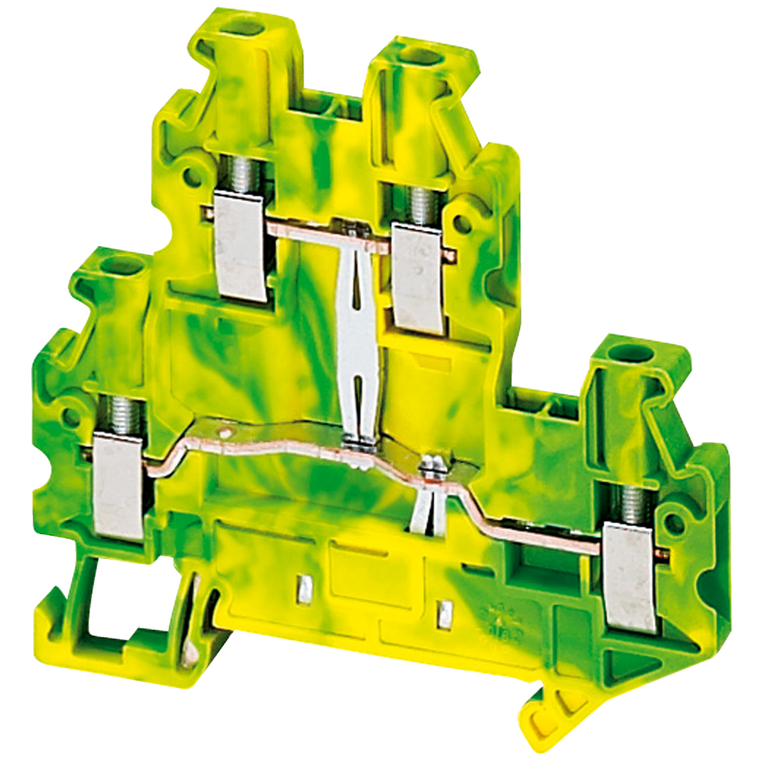 Schneider Electric NSYTRV24DPE Screw Terminal, Protect,2Lv, 4Pts,2,5Mm2 Pack of 50