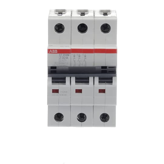 ABB ST203M-Z32 3-Pole Miniature Circuit Breaker, 32A, UL1077 Compliant - High-Performance Electrical Protection with 10kA Breaking Capacity