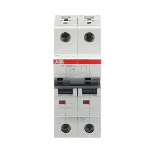 ABB ST201M-D20NA Mcb St200M 1P+Na D 20A Ul1077
