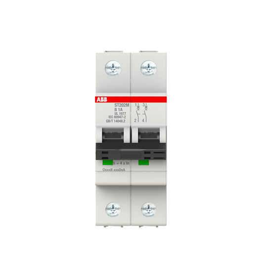 ABB ST202M-B1 Mcb St200M 2P B 1A Ul1077