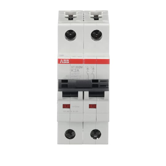 ABB ST202M-K2 Miniature Circuit Breaker, 2-Pole, 2A, UL1077 Certified - High-Performance Protection for Electrical Circuits