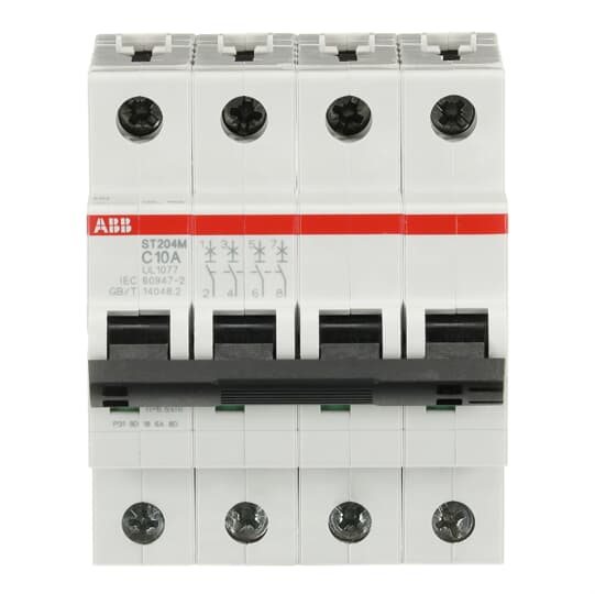 ABB ST204M-C10 Mcb St200M 4P C 10A Ul1077
