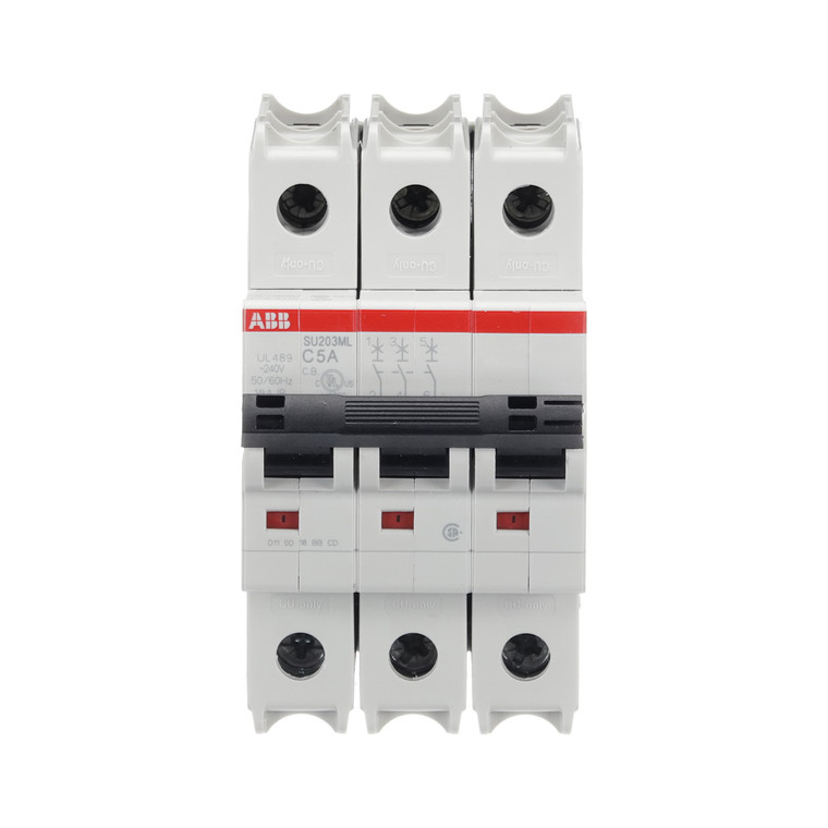 ABB SU203ML-C5 Mcb Su200Ml 3P C 5A Ul 489
