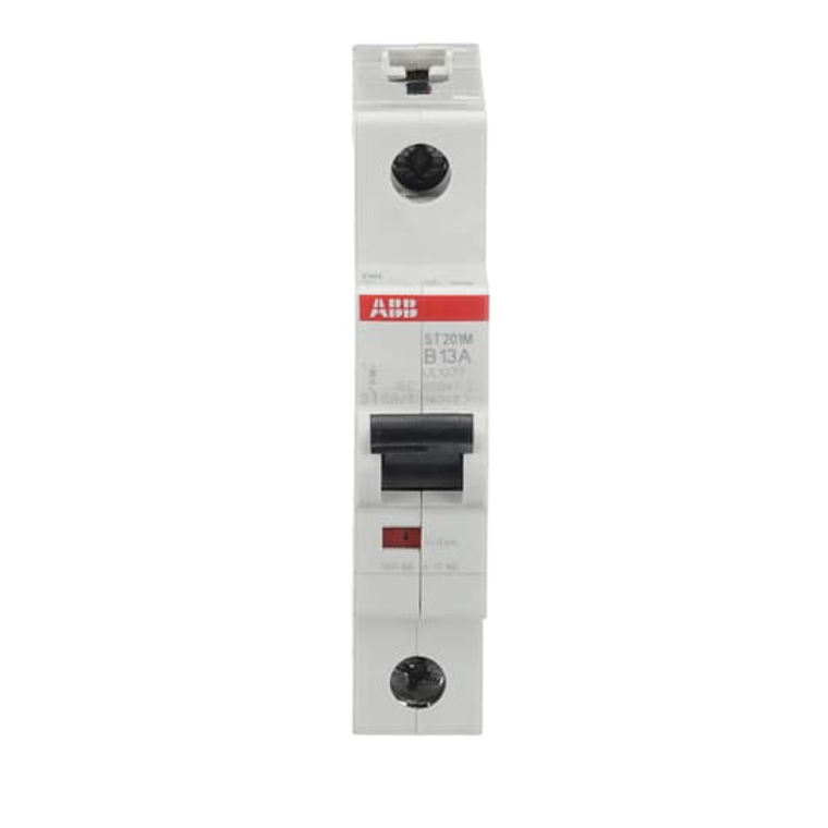 ABB ST201M-B13 Miniature Circuit Breaker - 13A, 1P, B-Curve, UL1077 Certified for Residential and Commercial Use