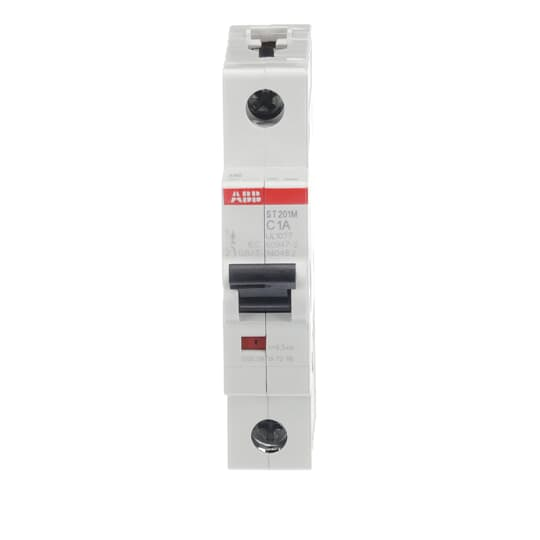 ABB ST201M-C1 Miniature Circuit Breaker, 1-Pole, 1A, C-Curve, UL1077 Certified - Reliable Overload and Short Circuit Protection for Residential and Commercial Use