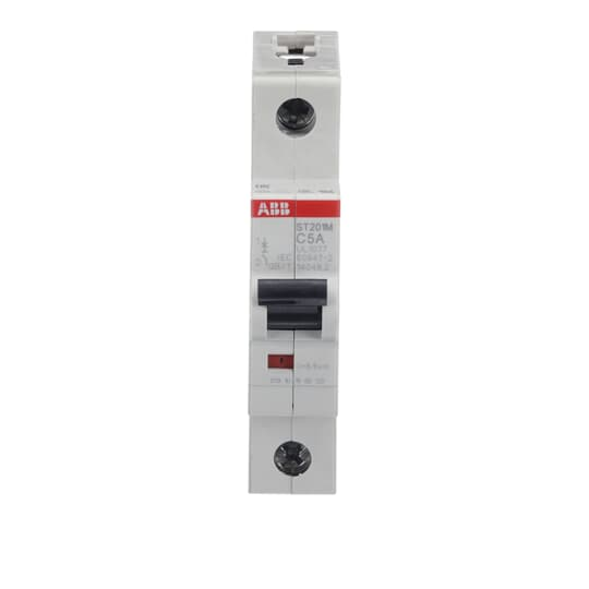 ABB ST201M-C5 Miniature Circuit Breaker, 1P, 5A, UL1077 Compliant - High-Performance Electrical Protection with 10kA Breaking Capacity