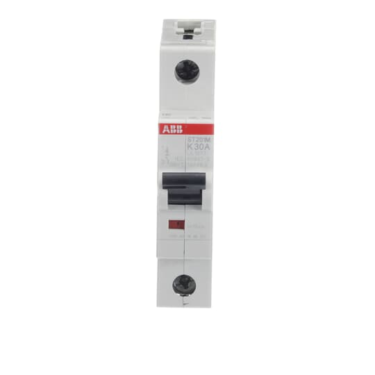 ABB ST201M-K30 30A Miniature Circuit Breaker with K-Characteristic Curve, UL1077 Compliant