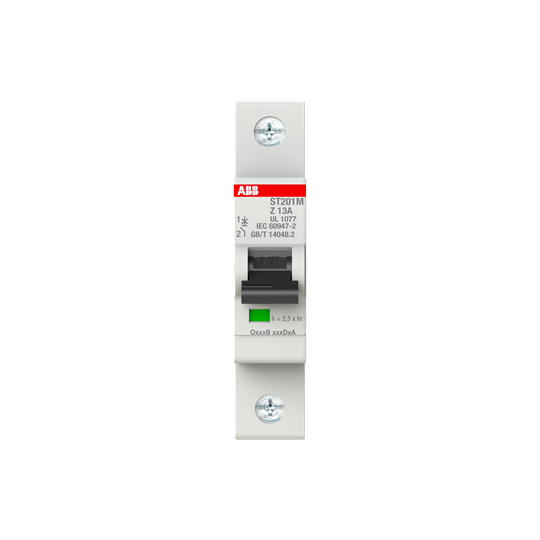 ABB ST201M-Z13 Mcb St200M 1P Z 13A Ul1077