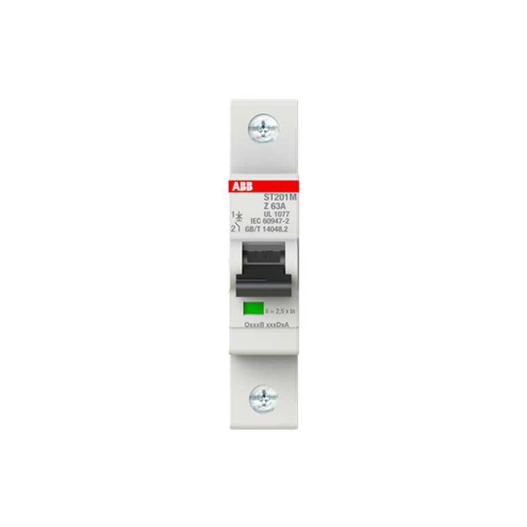 ABB ST201M-Z63 Mcb St200M 1P Z 63A Ul1077