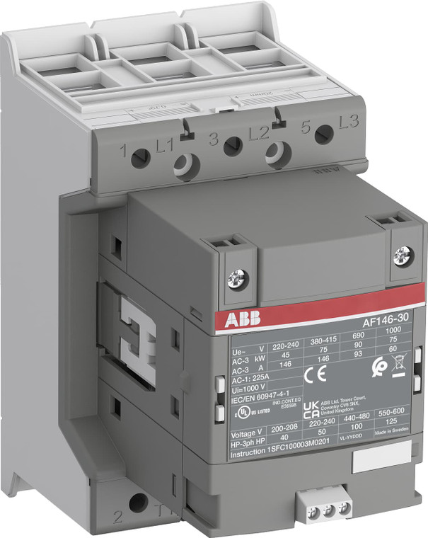 ABB AF146-30-00-32 3P,  200A,  48-130V 50/60Hz Dc, 0/0