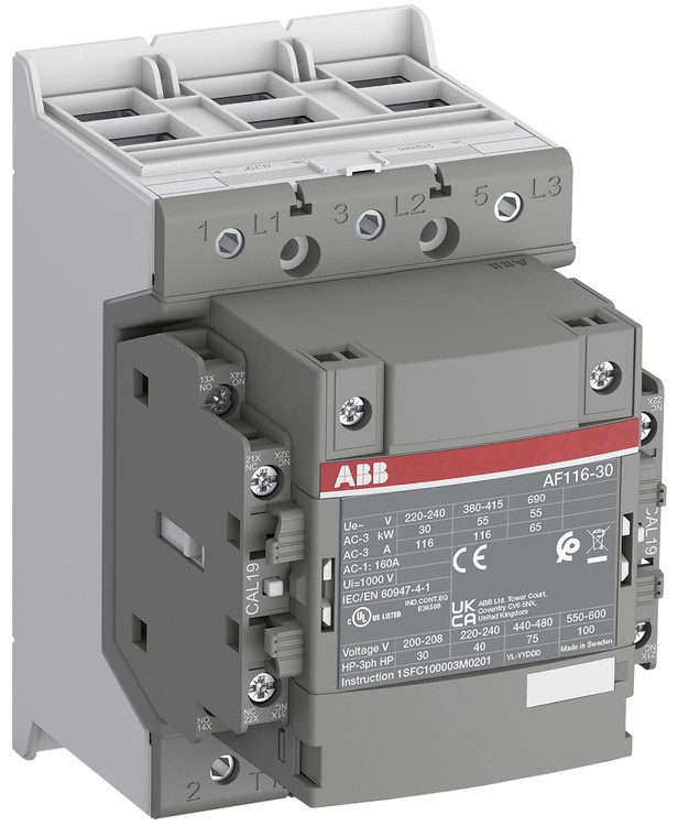 ABB AF116-30-22-43 3P,  160A,  220-240 V 50/60 Hz, 2/2