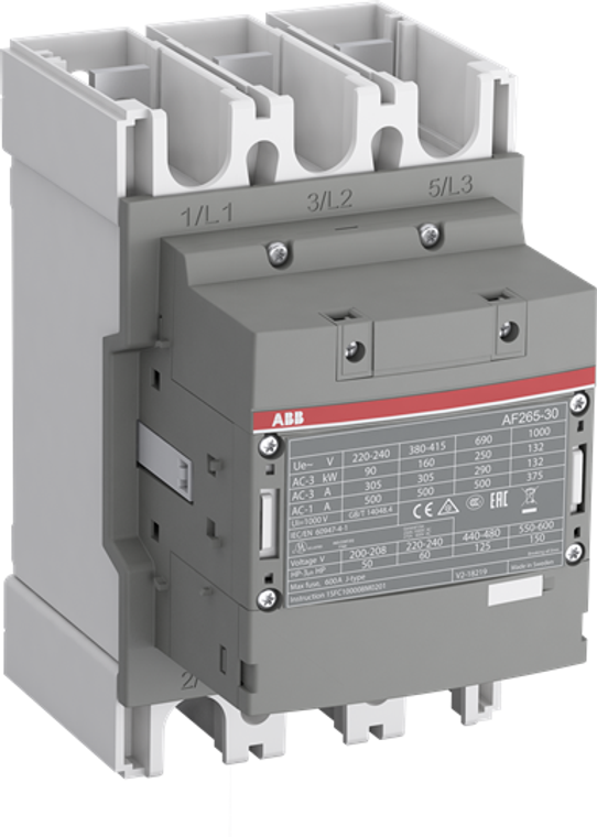 ABB AF265N5R-30-22-13 N.Rev,  3P,  Sz5,  100-250Vac/Dc,  2/2