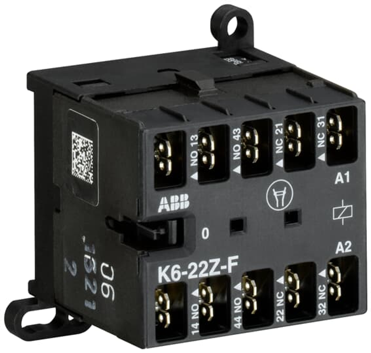 ABB K6-22Z-F-80 Mini Relay, 2No/2Nc, 220-240Vac, Qc ABB K6-22Z-F-80 Mini Relay, 2No/2Nc, 220-240Vac, Qc