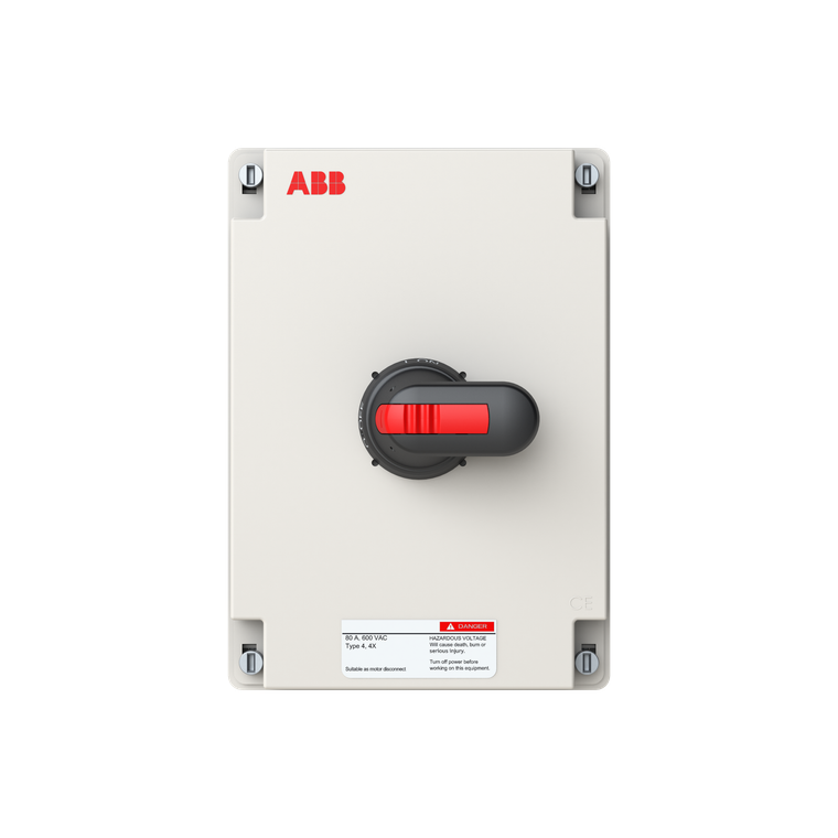 ABB EOT580N3PA3-PB1 Erss, 80A-Nf, 3P, N3R, Bl Pistol, Ul508, Aux