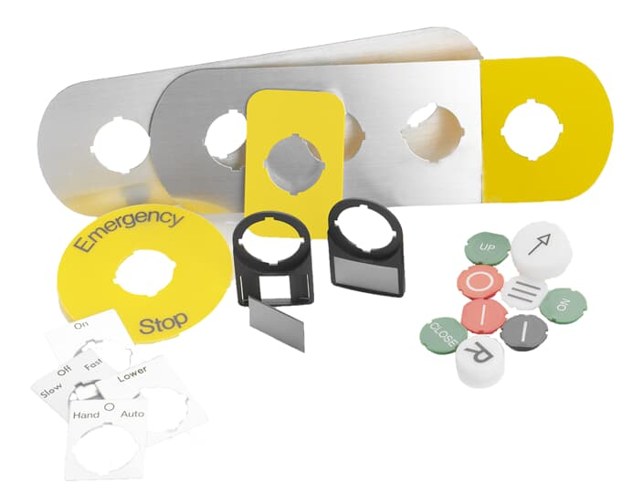 ABB MA6-1011 Customizable E-Stop Legend Plate for Industrial Safety Applications