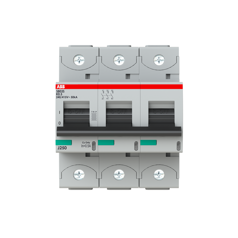 ABB S803S-K0.5 Mcb S800S 3P K 0.5A