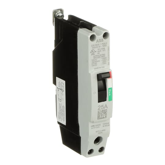 ABB TEYL1025B 25A 1-Pole Circuit Breaker - 65Ka, 480/277V, Quick-Make/Break Mechanism