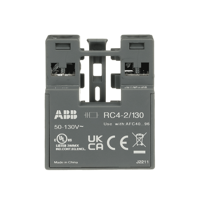 ABB RC4-2/130 Surge Suppressor for AFC Contactors, 50-130V AC, High Voltage Protection
