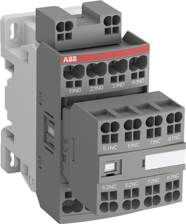ABB NF80EK-13 Relay Nfk, 8No0Nc, 100-250Vac/Dc