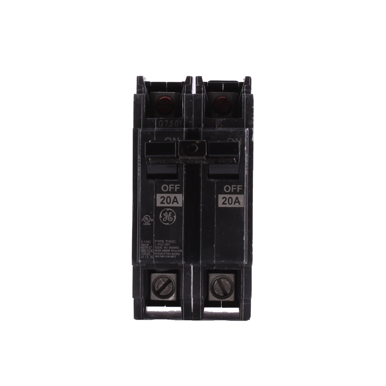ABB THQC2120WL 2-Pole Circuit Breaker, 20A, 120/240V, 10Ka - Reliable Protection for Residential and Commercial Systems