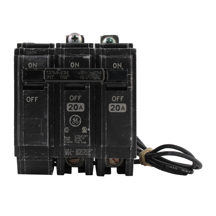 ABB THQB2130ST1 30A 2-Pole Circuit Breaker - 10Ka Interrupting Capacity, Bolt-On Design for Residential & Commercial Use