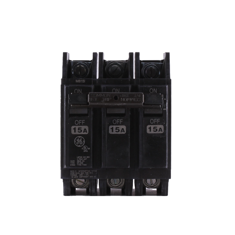 ABB THQC32015WL Circuit Breaker - 3-Pole, 15A, 240V, 10Ka Interrupting Capacity for Residential and Commercial Use