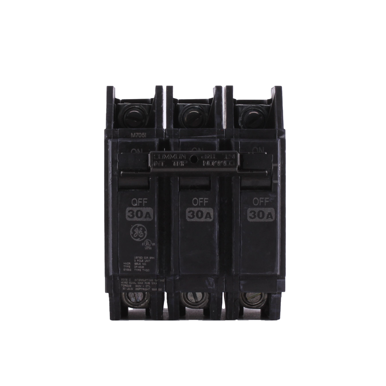 ABB THQC32030WL Circuit Breaker - 3-Pole, 30A, 240V, 10Ka Interrupting Capacity - Reliable Q Line Series for Residential and Commercial Use