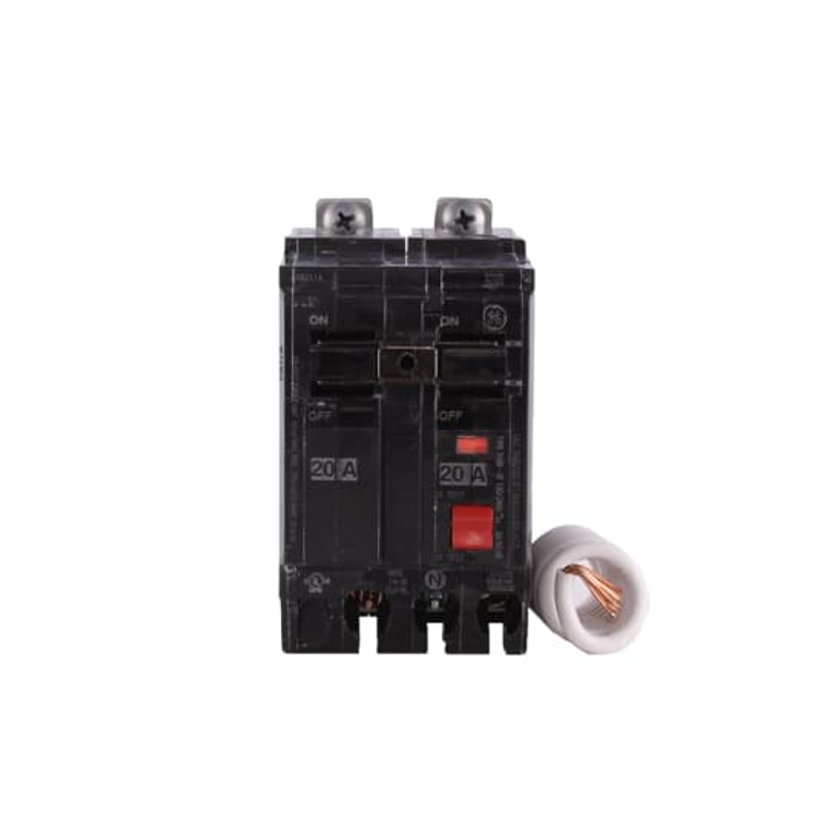 ABB THQB2120GFT 20A Circuit Breaker - 2 Pole, 120/240V, 10Ka, Q Line Series for Residential & Commercial Use