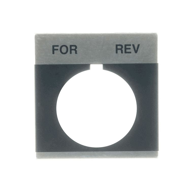 ABB CR104PXN1BP050 Nameplate for Rev Standard Applications - Durable Legend Plate for Size 1 Configurations